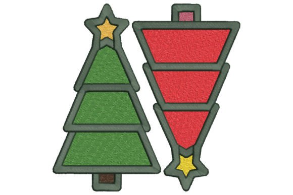 2 Christmas Trees Embroidery Review