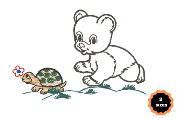 Bear with Turtle Embroidery Review