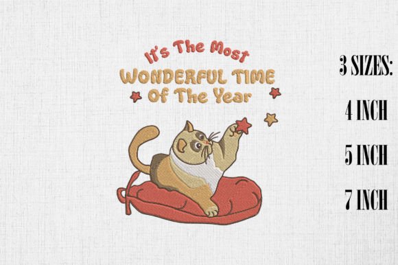 Christmas Cat Wonderful Time of the Year Embroidery Review