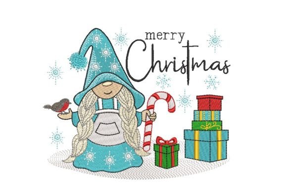 Christmas Girl Gnome Embroidery Review