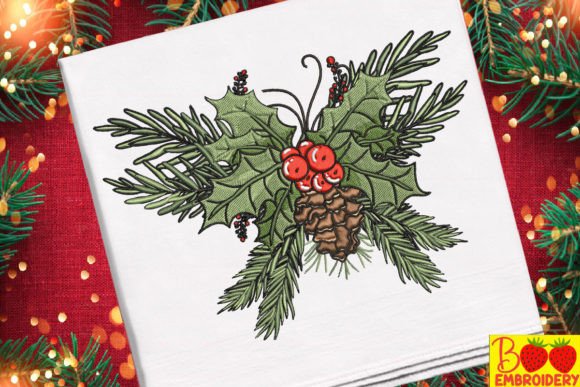 Christmas Pine Branch Embroidery Design Review