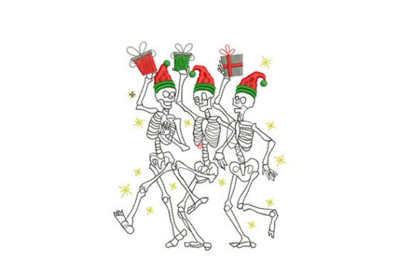 Dancing Skeletons Christmas Embroidery Review