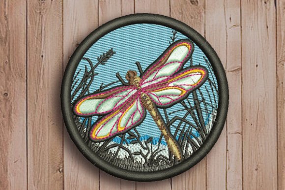 Dragonfly in a Circle Review for Business Merchandise