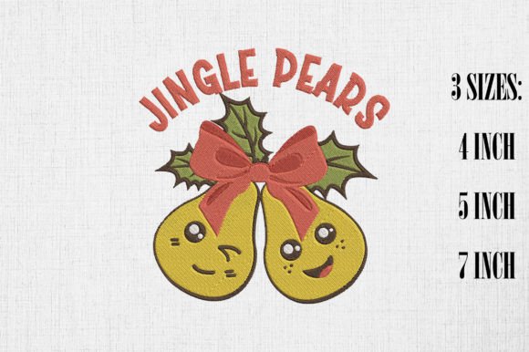 Jingle Pears Happy Christmas Embroidery Review