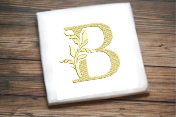 Letter B Beautiful Monogram Review for Apparel Projects