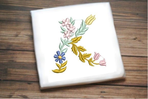Letter K in Beautiful Flower Embroidery Review