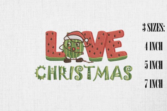 Love Christmas Watermelon Embroidery Review