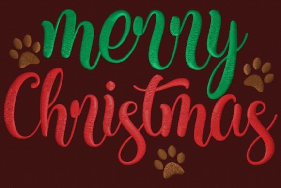 Merry Christmas Paws Embroidery Review