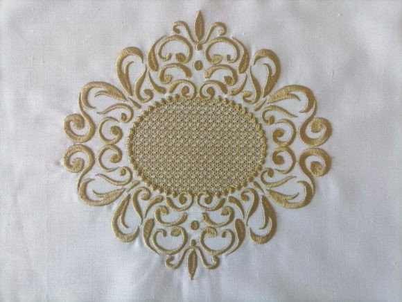 Monogram Damascus Review for Seasonal Embroidery