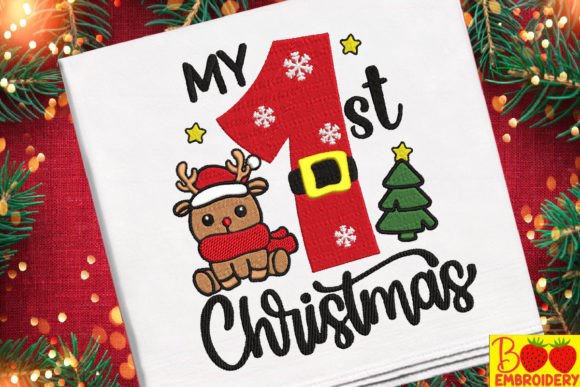 My 1st Christmas Embroidery Design Review