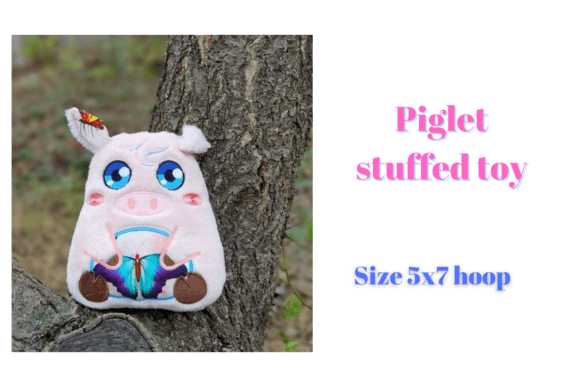 Piglet Plush Doll ITH Embroidery Design Review