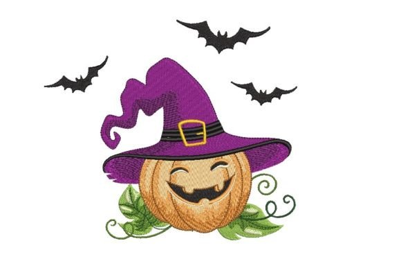 Pumpkin in a Witch's Hat Embroidery Review