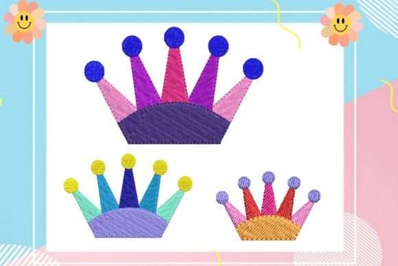 Rainbow King Crown Embroidery Review