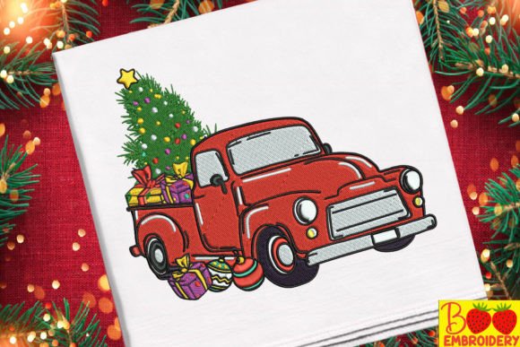 Red Truck Christmas Embroidery Review