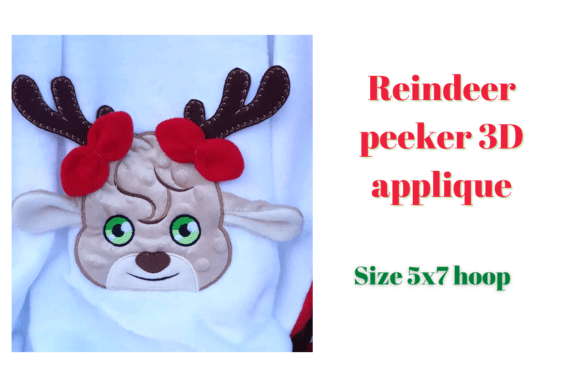 Reindeer Peeker Applique ITH Review