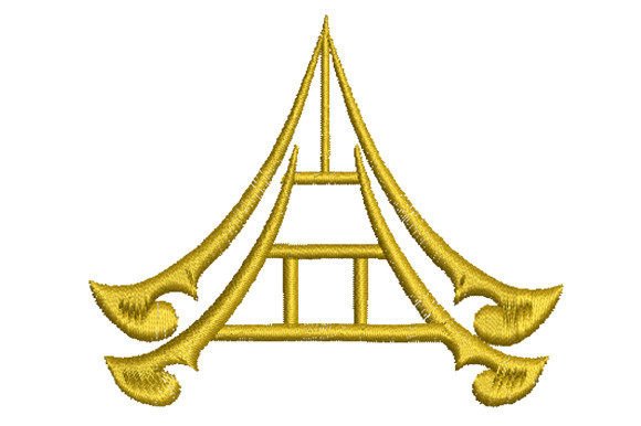 Thai Style House Roof Embroidery Review