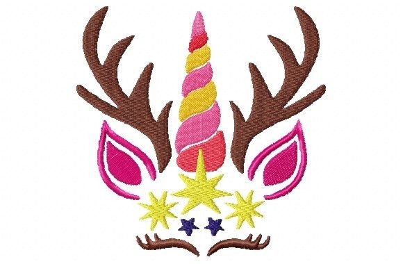 Unicorn Reindeer with Star Embroidery Review