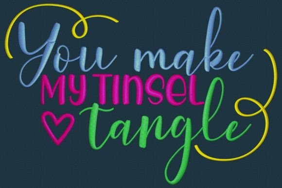 You Make My Tinsel Tangle Embroidery Review
